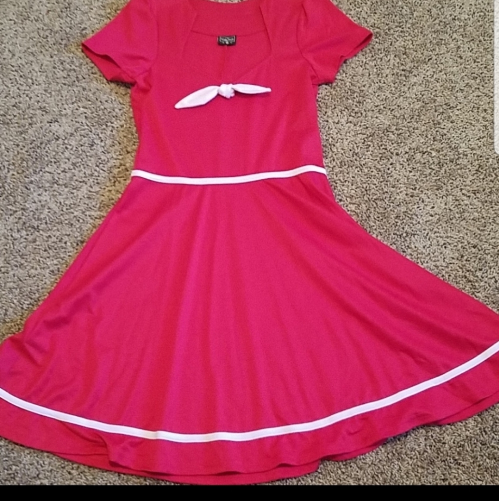 Rock Steady Red and White Dress